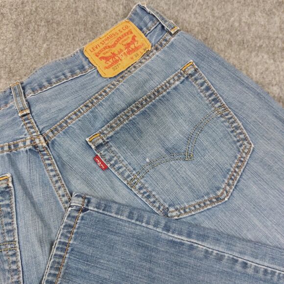 Levis 527 Jeans Mens 33x30(Fit 34x30) Blue Bootcut Mid Rise Denim - Picture 1 of 9